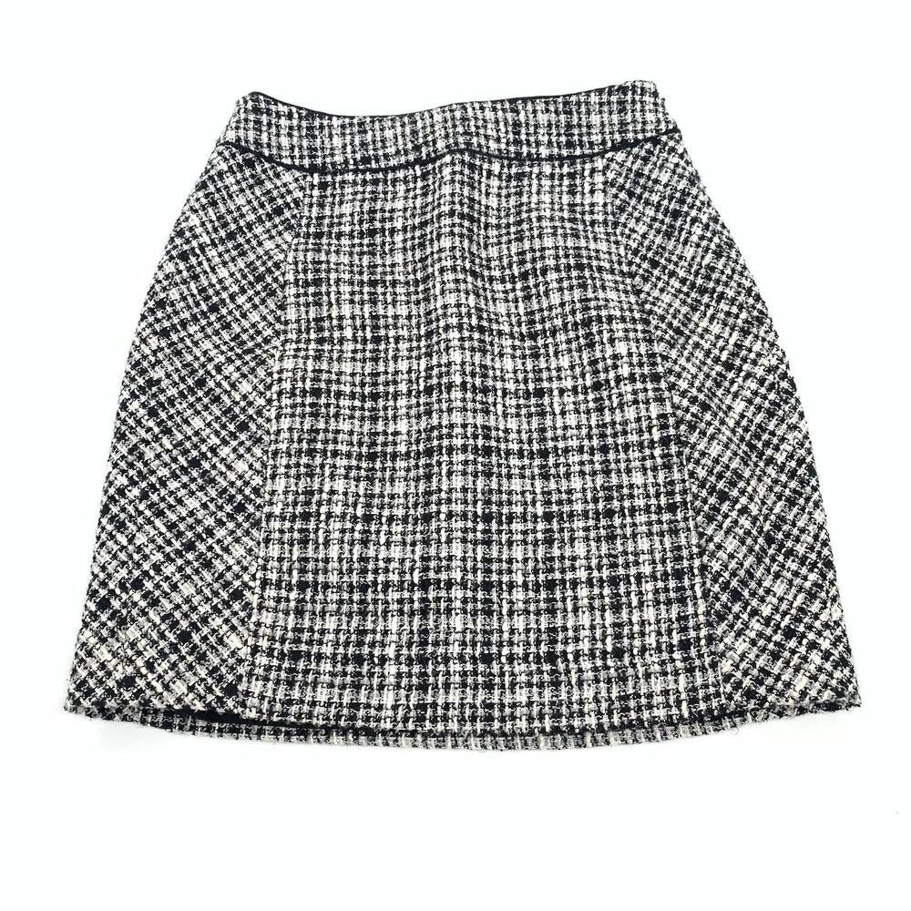 WHBM White House Black Market Tweed Mini Skirt Size 0 Womens Preppy Classy XS